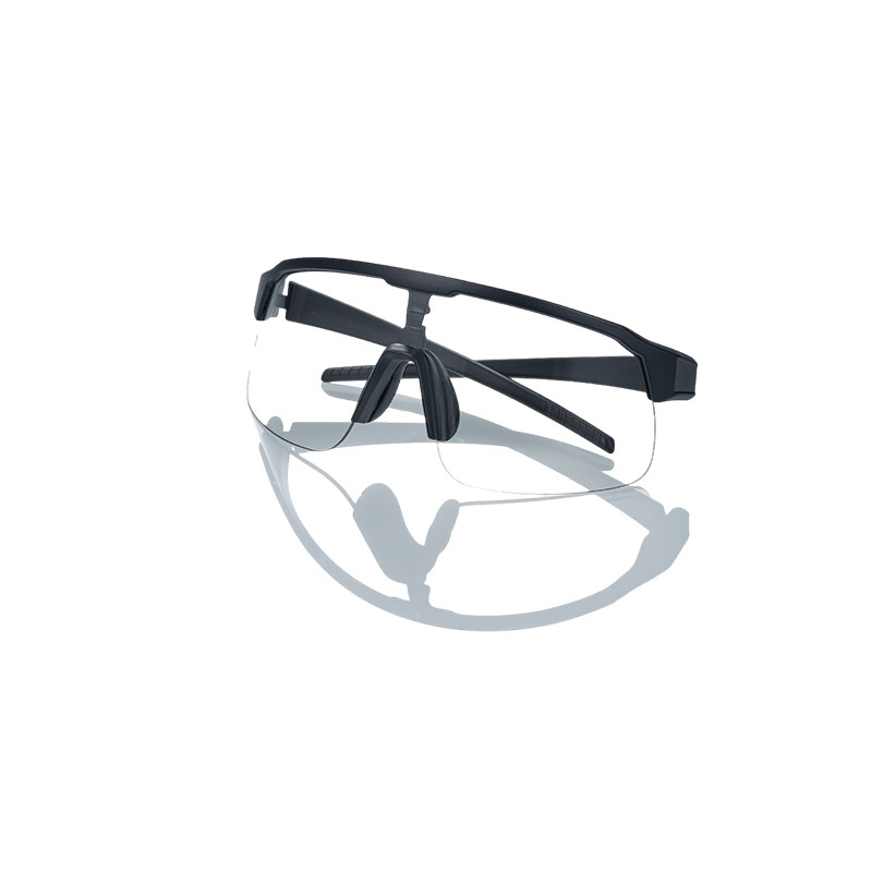 Sunglasses, Black Frame White Lenses